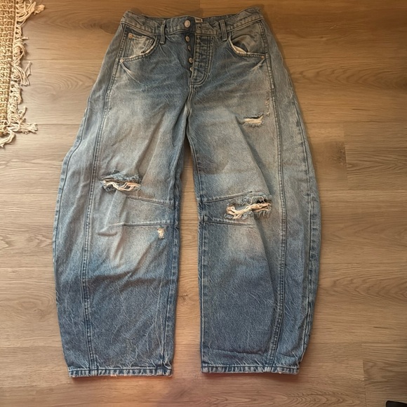 We The Free Denim - Free People Barrel Jeans 26